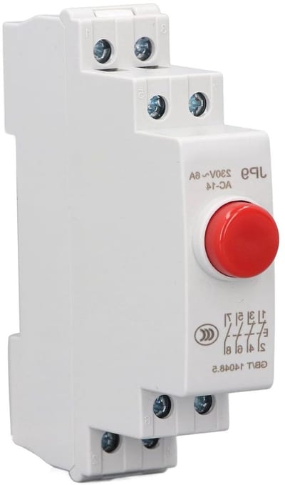 Din Rail Push Button, DIN Rail Mounted Pushbutton Switch AC230V 2NO 2NC Pushbutton Switch for Magnetic Start Switch - ShopVlot