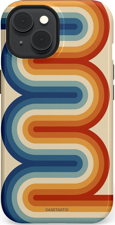 Casetastic Hoesje Geschikt voor Apple iPhone 15 Magsafe - Stijlvolle Beschermende Duo-layer Case - Vintage Boog