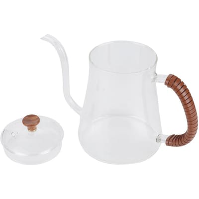 Verdikte Glazen Zwanenhals Ketel Thee Overgietketel Koffie Druppelaar 600ML