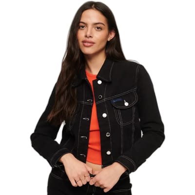 Superdry - Korte Workwear jas - Dames - Spijkerjassen