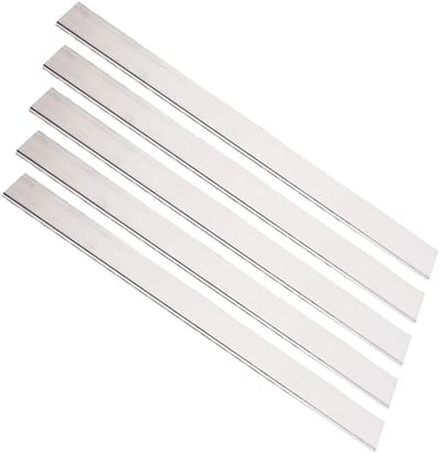 Aluminium Platte Staven - Metaal Strips - Bouw en Decoratie - Lichtgewicht Ontwerp - 8 mm dik 500 mm - Zilverkleurig