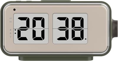 Retro-wekker met flip-klapdisplay en DCF77 tijdsynchronisatie