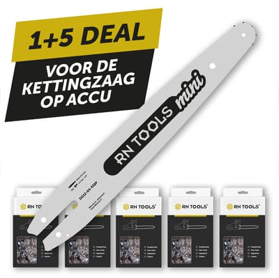 RNtools Kettingzaagblad 30 cm 1/4 1.1 mm Mini - o.a. Stihl + 5x zaagketting