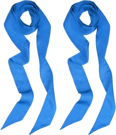 Stijlvolle Ribbonsjaal in Effen Kleur, Dunne Sjaal van Zijde, Lange Neckerchief voor Haaraccessoires en Mode