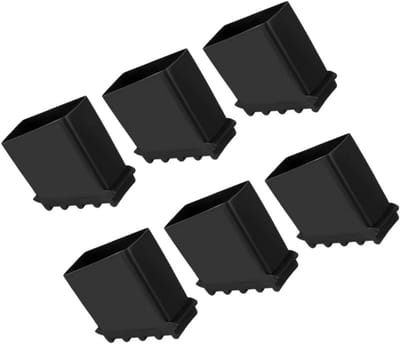Ladder Voet Beschermers - Ladderdoppen Stevig - Veilig Werken - Antislip Rubber - 6 stuks - Zwart
