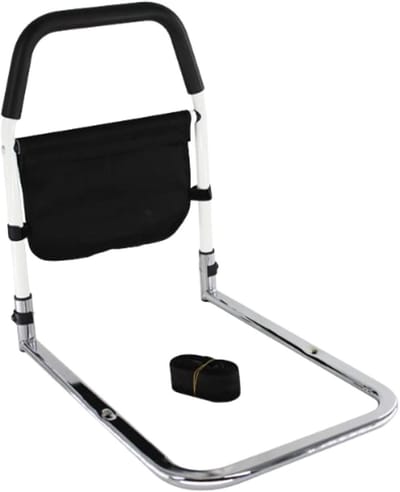 Bedhekje met Steun - Opstahulp Thuis - Veilig Opstaan - Antislip Grip Comfort - 50 cm Hoog - Zwart