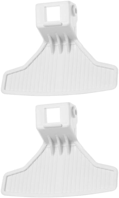 Dailygoods- Wasmachinedeurklinkhendel Set van 2 - Compatibel met Beko - OEM 2828780100 - Probleemloze installatie - Wit - 9 x 6,8 cm - Deurgreep