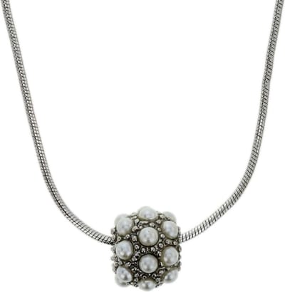 Behave Dames ketting zilver kleur minimalistisch