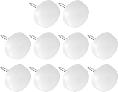 Meubelpootjes Spijkers - Stoelglijders Beschermers - Meubels Beschermen - Kunststof Ronde Koppen - 16 mm 20 stuks - Wit