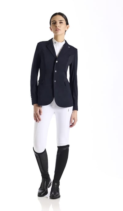 Ego7 SS25 Geribbelde Showjas MV Navy Blauw 40
