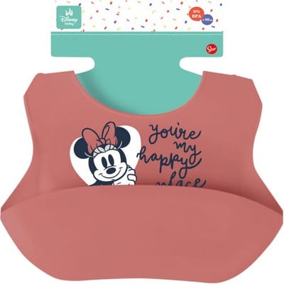 Minnie Mouse Siliconen Slabbetje – Baby & Peuter – Heart Full – Herbruikbaar Voorslab