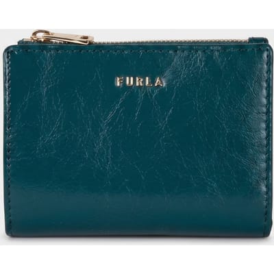 Furla Classic Small Bi-fold W/ Zip Dark Teal+ballerina Taglia: OS | Portafogli Outlet | Donna | Ciano