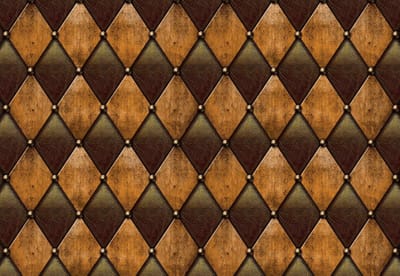 Fotobehang Luxury Pattern Rhombus Spheres Brown | XL - 208cm x 146cm | 130g/m2 Vlies