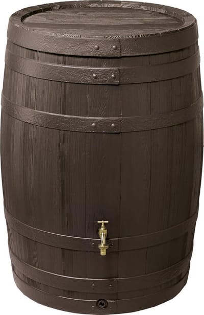 Regenton 420 Liter in Houtlook | Duurzaam Regenwater Opvangen