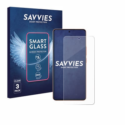 3 Stuks Savvies Screenprotector - geschikt voor realme P4 Pro - beschermfolie glas transparant