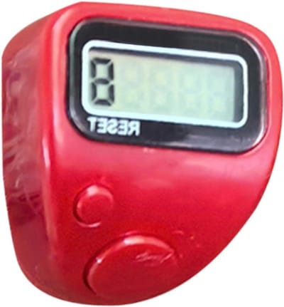 Elektronische Teller - Draagbare Ring - Nauwkeurig Tellen - Stil Mechanisme - Vijfcijferig Display - Rood