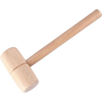 Houten Hamer Houtbewerker Massief Beukenhout Rond Hoofd Houtbewerking Handgereedschap voor Doe-het-zelf