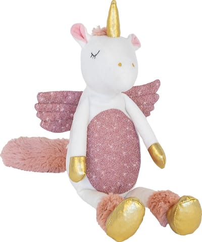 Happy Horse Magical Eenhoorn Knuffel 30cm - Wit/Roze - Baby knuffel