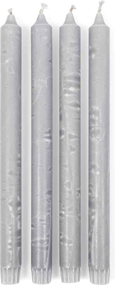 Riviera Maison Dinerkaarsen Grijs - ECO Kaarsen Set - Stearine - (ØxH) 2x28