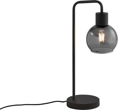 QAZQA vidro - Art Deco Tafellamp - 1 lichts - H 44.5 cm - Grijs - Woonkamer | Slaapkamer | Keuken