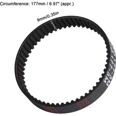 9mm Getande Schaaf Aandrijfriem Rubber voor Black Decker KW715 KW713 BD713 177