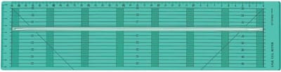 Snijmal voor Bias Tape - Bias Snijder - Stof Nauwkeurig Knippen - Parallelle Stofstrips - 40 x 10 cm - Turquoise