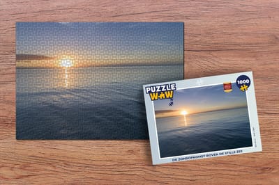 Puzzel De zonsopkomst boven de stille zee - Legpuzzel - Puzzel 1000 stukjes volwassenen