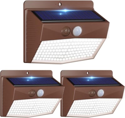 Buitenlamp op zonne-energie met Bewegingsmelder en 138 LED's - Waterdicht, Draadloos Tuinverlichting