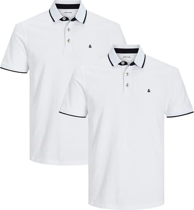 Jack & Jones Heren poloshirt 2 pack Paulos - Slim Fit