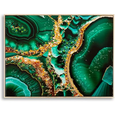 Muurdecoratie schilderij op canvas met lijst Mauro Ferretti Laccato Smeraldy B
