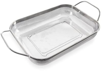 Orion Anett Serie - Roestvrijstalen Keukenzeef - 43x25x9 cm - Stabiele Handgreep