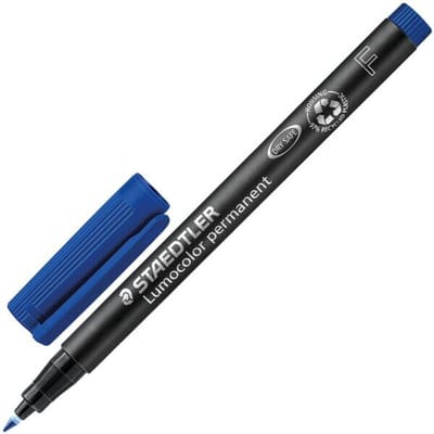 Staedtler Permanentmarker F Lumocolor Lijndikte 0,6 Mm Blauw