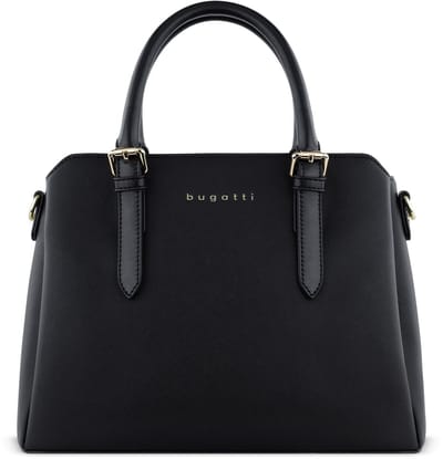 bugatti handtas schoudertas Ella Hand Bag Black Saffiano zwart