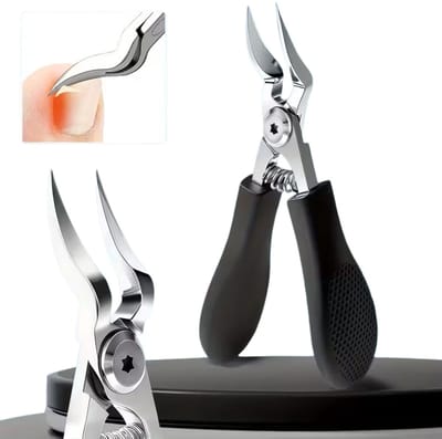 Goodli Professionele Ergonomische RVS Nagelknipper voor Dikke Nagels - Extra Sterk & Scherp - Geschikt voor Tenen en Vingers - Veilig Knippen Zonder Splijten - Ideaal voor Volwassenen en Senioren - Ergonomisch Handvat - Duurzaam Roestvrij Staal