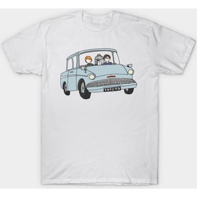 T-shirt Femme Évasion des Dursleys Impression Harajuku Kawaii T-shirt d'Été Manches Courtes Haut Tee Femme 4XL blanc