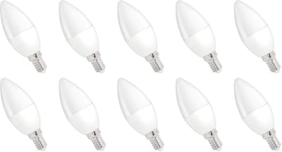 Spectrum LED Kaarslamp E14 4W - 230V - 320 Lumen - 3000K Warm wit - Gezellig licht - Energiezuinig - 10 stuks