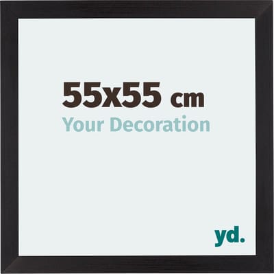 Your Decoration - Fotolijst 55x55 cm - MDF - Zwart Houtnerf - Mura