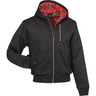 Brandit - Rockabilly Tussenseizoensjas - Lord Canterbury Hooded Winter Jacket - S tot XL - voor Mannen - zwart