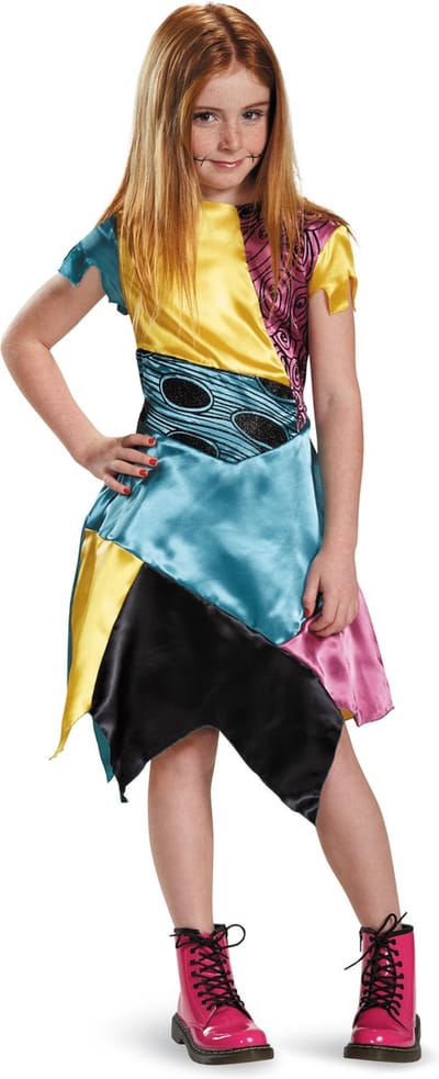 DISNEY - NIGHTMARE BEFORE Kerstmis, Sally jurk Classic, Maat S (5 - 6 jaar), Meisjes