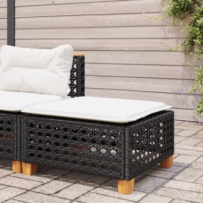 Tuinstoel met Zacht Kussen en PolyRattan Rotan Look Buitenmeubel