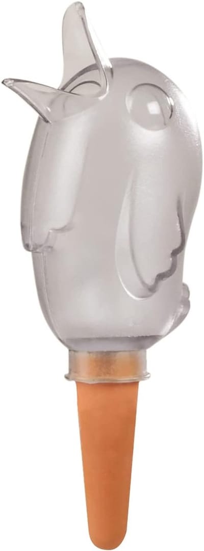 Scheurich waterdispenser Bördy S | 4 x Helder | 90 ml capaciteit | Kleine gietballen met kleibodem | Waterdispenser planten en bloemen terracotta stengel