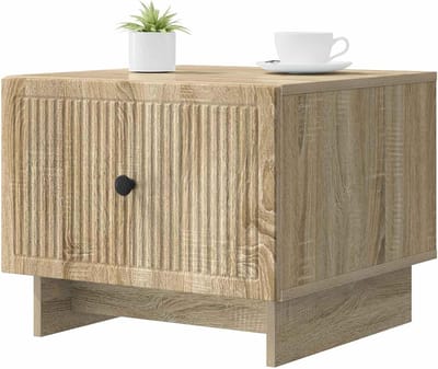 Salontafel met lade - Koffietafel bijzettafel - Woonkamer opbergen - Stijlvol rechthoekig ontwerp - 49 x 50 x 40 cm