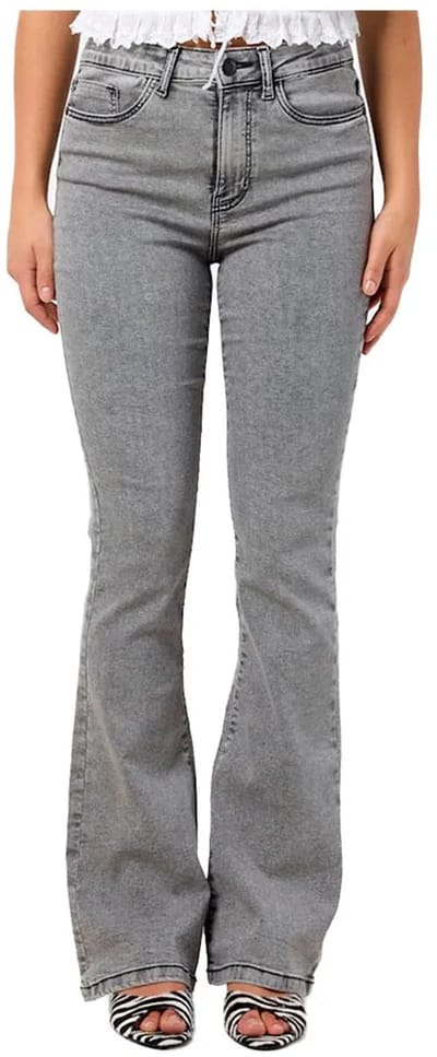 Noisy May Sallie Skinny Vi545lg Hoogzittende Jeans Grijs 30 / 34 Vrouw