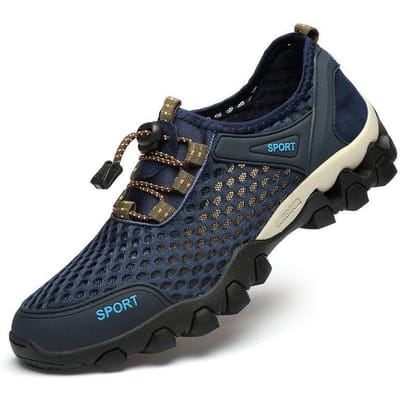 Waterschoenen Heren Antislip Vissen Sneldrogend Ademend Waterschoenen Duiken Wandelen Mesh Sport Rubber Sneakers Gratis Verzending 41 black