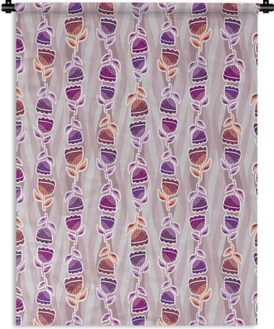 Wandkleed - Wanddoek - Tulpen - Bloemen - Patroon - 150x200 cm - Wandtapijt