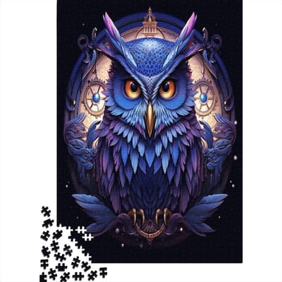 Puzzel Uil - Legpuzzel Gezelschapsspel - Ontspanning Thuis - Unieke Vormen - 1000 stukjes 75x50cm - Style-16