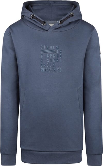 No Way Monday-Jongens Sweater met capuchon-Blauw