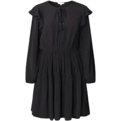 Pepe Jeans Emma Korte Jurk Met Lange Mouwen Zwart L Vrouw
