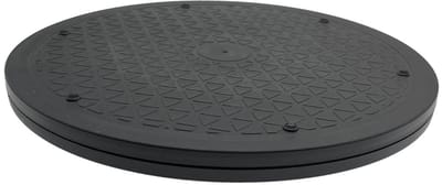 Dailygoods- Draaiplateau 25 cm - Multifunctioneel - 360° Draaibaar - Hoogwaardig PP-Kunststof - Duurzaam - Geschikt voor Werkbladen - Draaitafel
