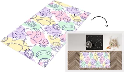 Keukenloper - Loper keuken - Patroon - Eten - Zomer - 120x60 cm - Keukenloper vinyl